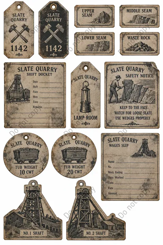 Colliery Coal Mine Ephemera