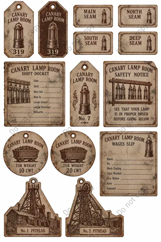 Colliery Coal Mine Ephemera