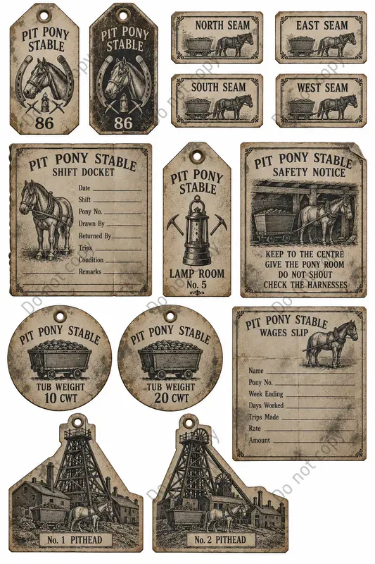 Colliery Coal Mine Ephemera