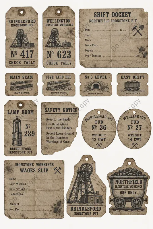 Colliery Coal Mine Ephemera