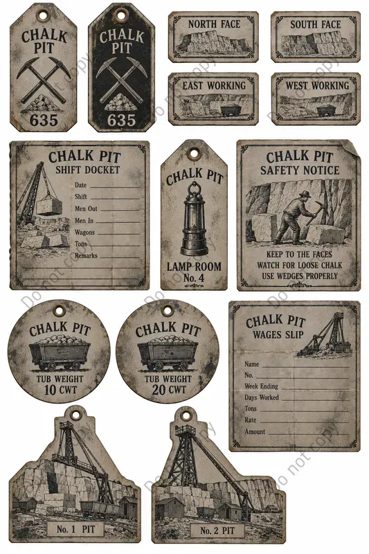 Colliery Coal Mine Ephemera