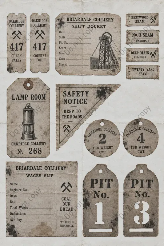 Colliery Coal Mine Ephemera