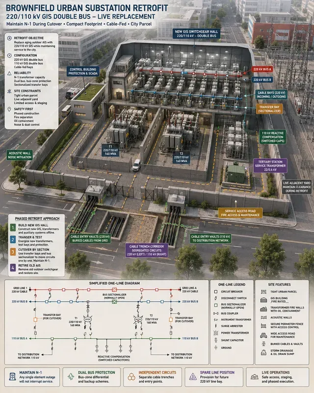 Highvoltage Substation Grid Yards