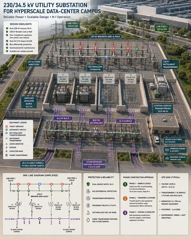 Highvoltage Substation Grid Yards