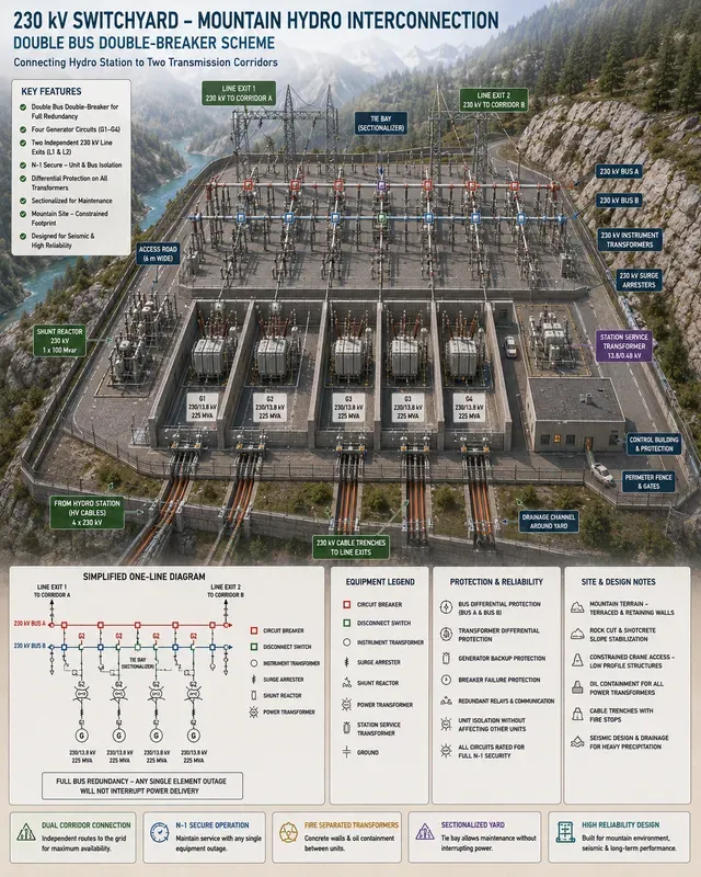 Highvoltage Substation Grid Yards
