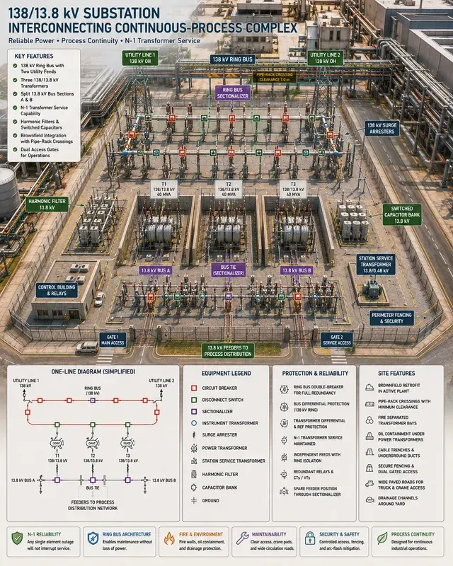Highvoltage Substation Grid Yards