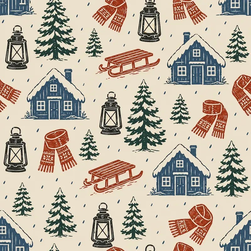 Nordic Christmas Wrap Patterns