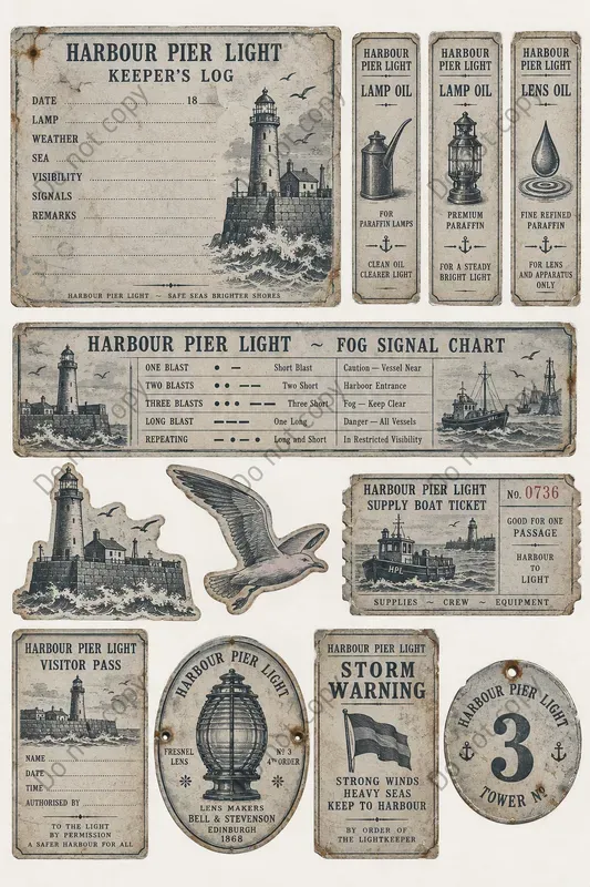 Lighthouse Lamp Room Ephemera