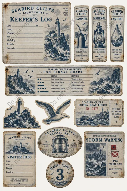 Lighthouse Lamp Room Ephemera