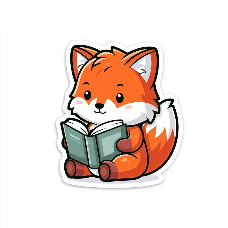 Cute Cartoon Animal Stickers Clipart