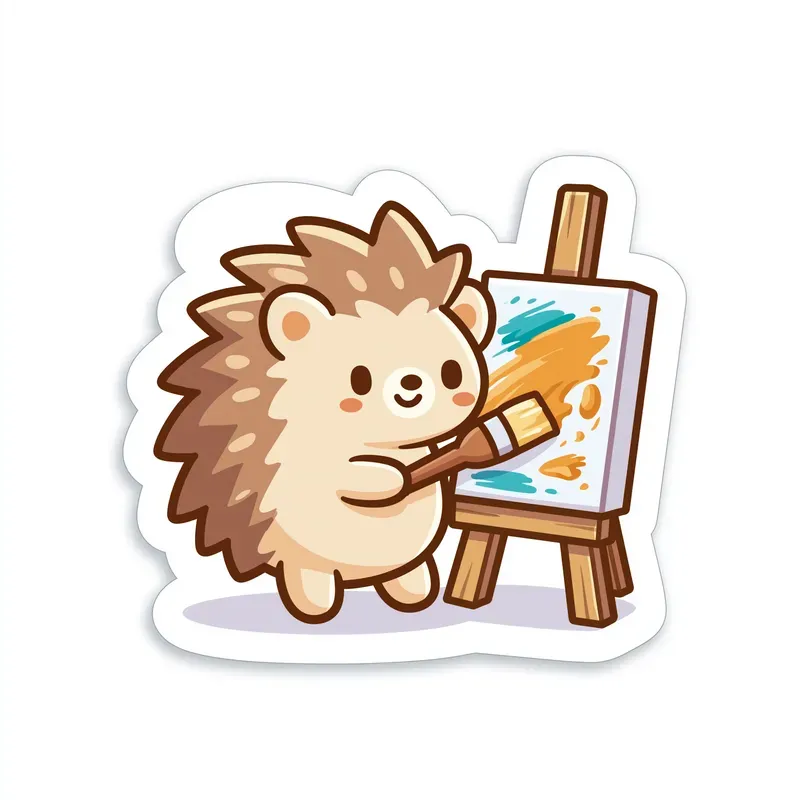 Cute Cartoon Animal Stickers Clipart