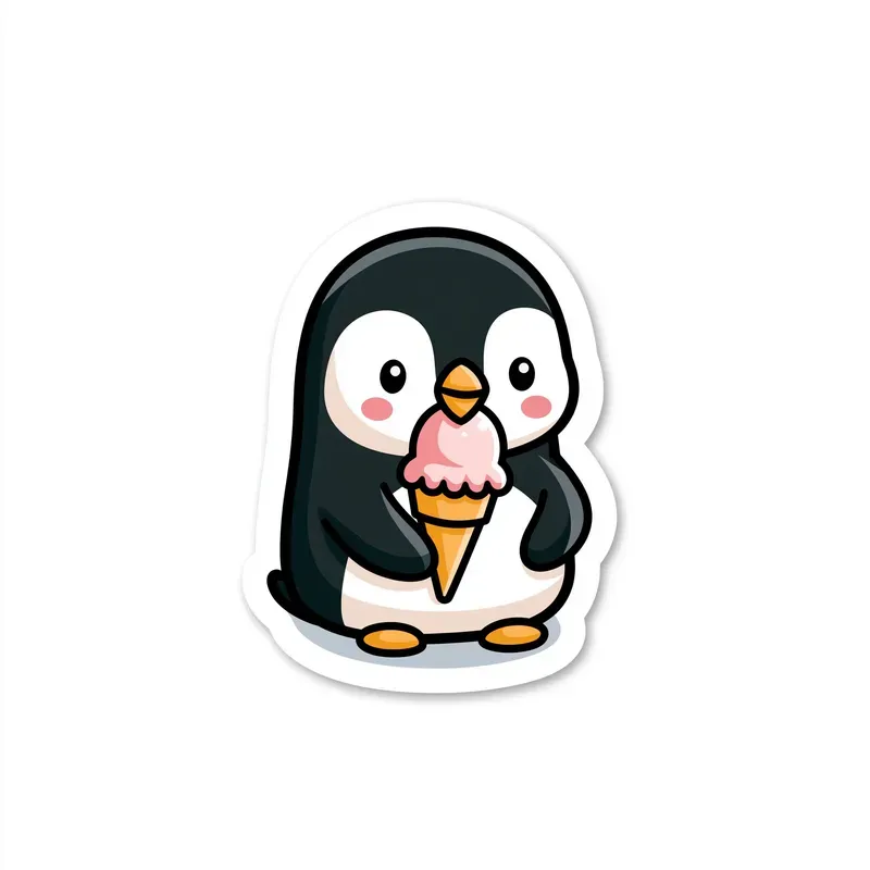 Cute Cartoon Animal Stickers Clipart