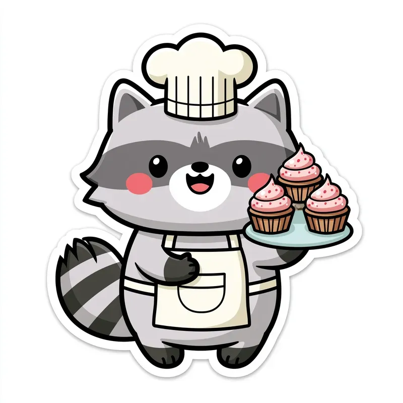 Cute Cartoon Animal Stickers Clipart