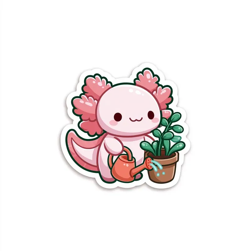 Cute Cartoon Animal Stickers Clipart