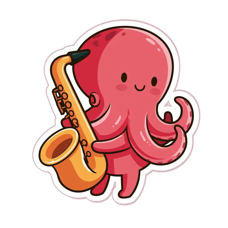 Cute Cartoon Animal Stickers Clipart