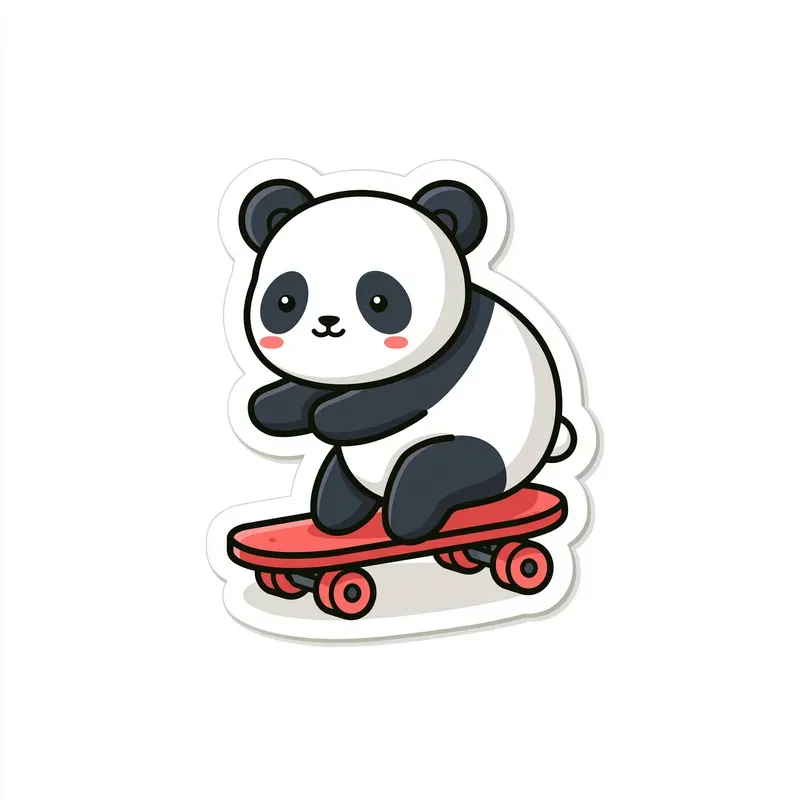 Cute Cartoon Animal Stickers Clipart