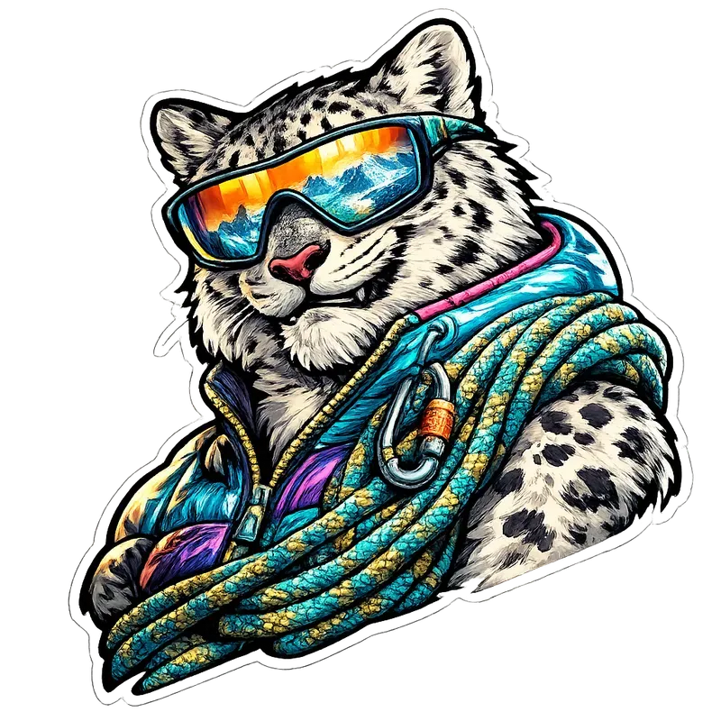 Premium Adventure Mascot Sticker Art