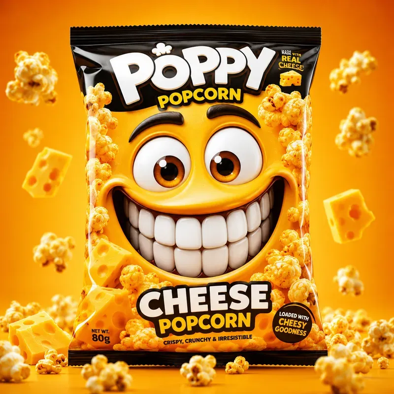 Expressive Mascot Snack Packaging