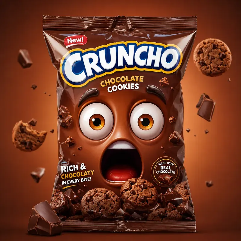 Expressive Mascot Snack Packaging