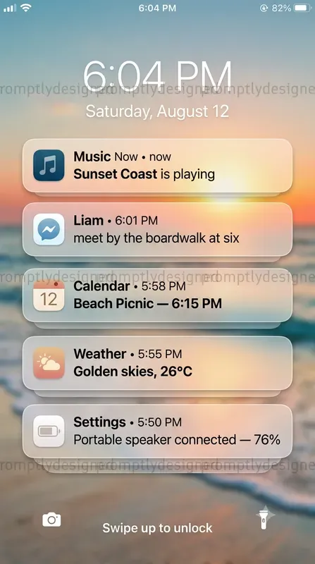 Iphone Style Lock Screen Designs
