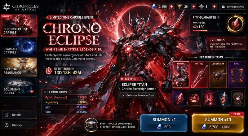 Premium Anime Gacha Banner Game Stores