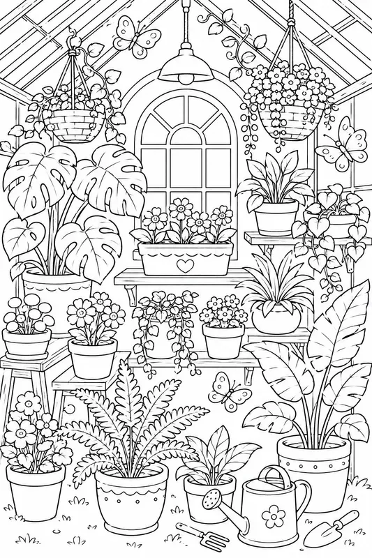 Vintage Botanical Coloring Pages For Kids