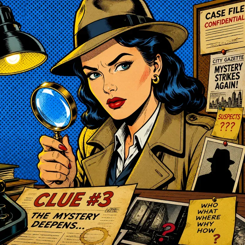 Retro Pop Art Comic Portrait Collections