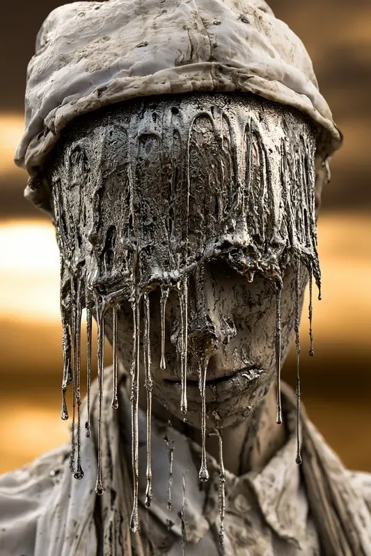 Surreal Dissolving Portrait Art