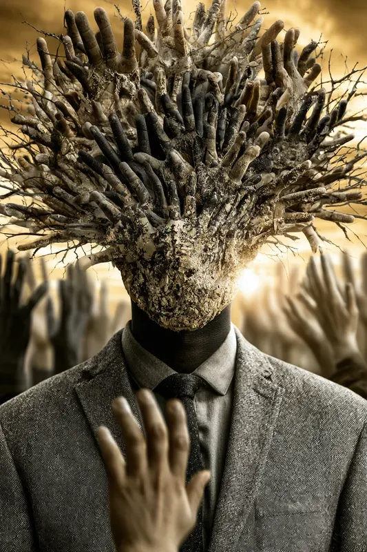 Surreal Dissolving Portrait Art