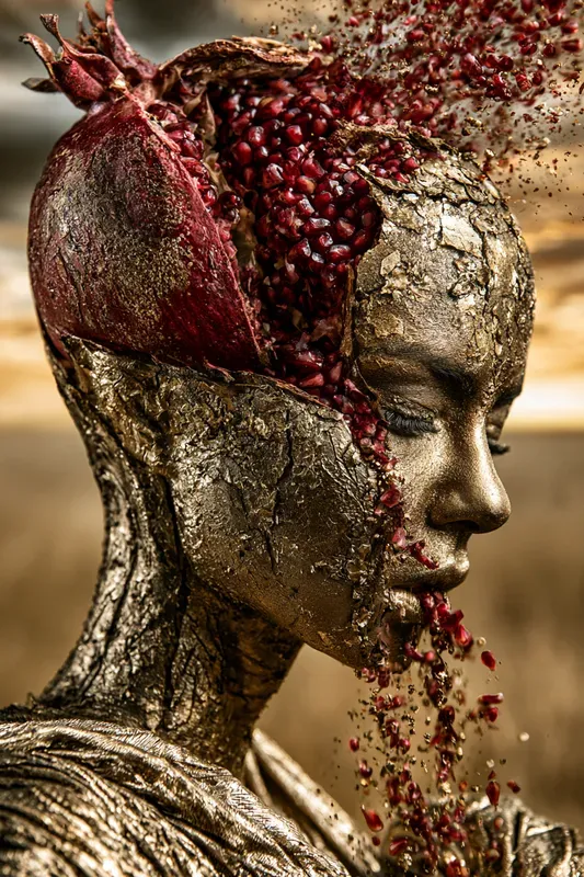 Surreal Dissolving Portrait Art