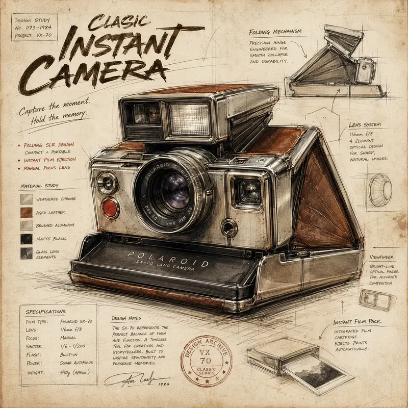 Retro Sketch Product Poster Generator