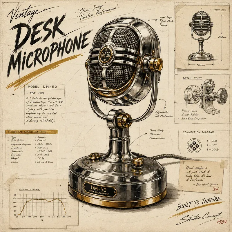 Retro Sketch Product Poster Generator
