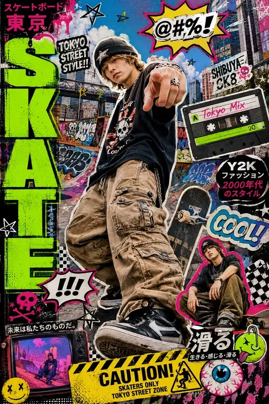 Y2k Harajuku Maximalist Collages