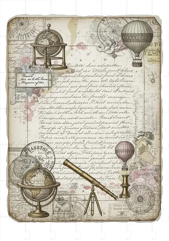 Shabby Chic Vintage Journal Pages