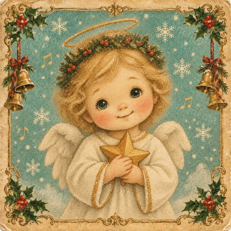 Nostalgic Christmas Greeting Card Art