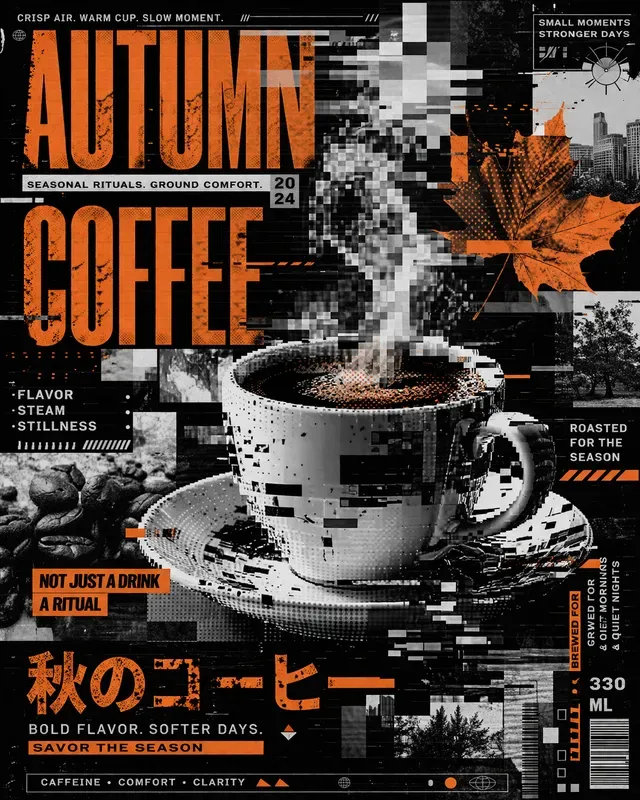 Glitch Collage Posters