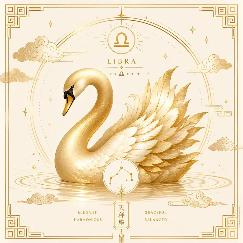 Luxury Golden Zodiac Animal Illustrations