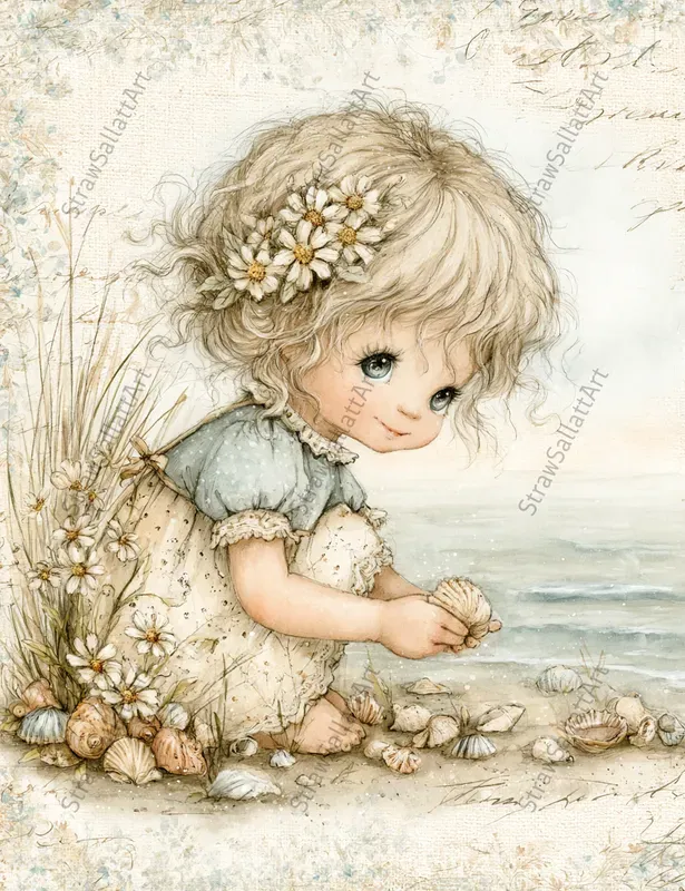 Vintage Kids Storybook Journal Ephemera