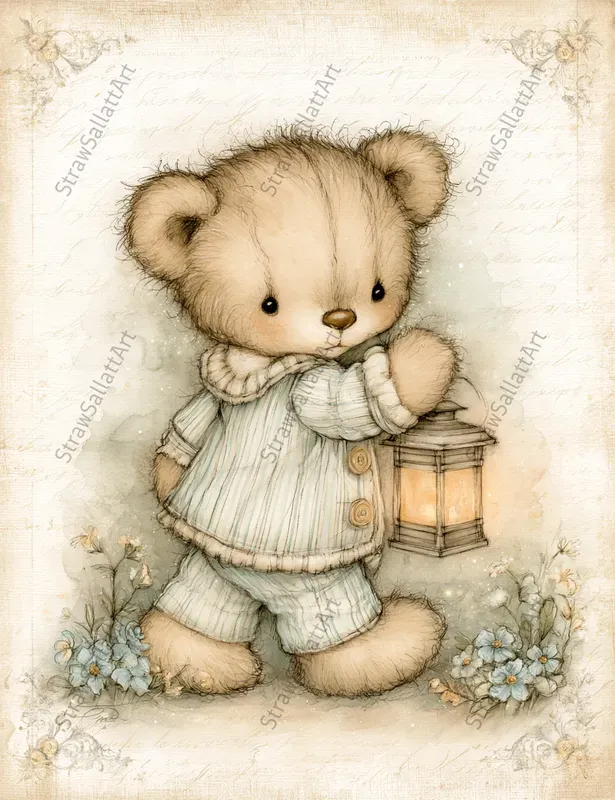 Vintage Kids Storybook Journal Ephemera