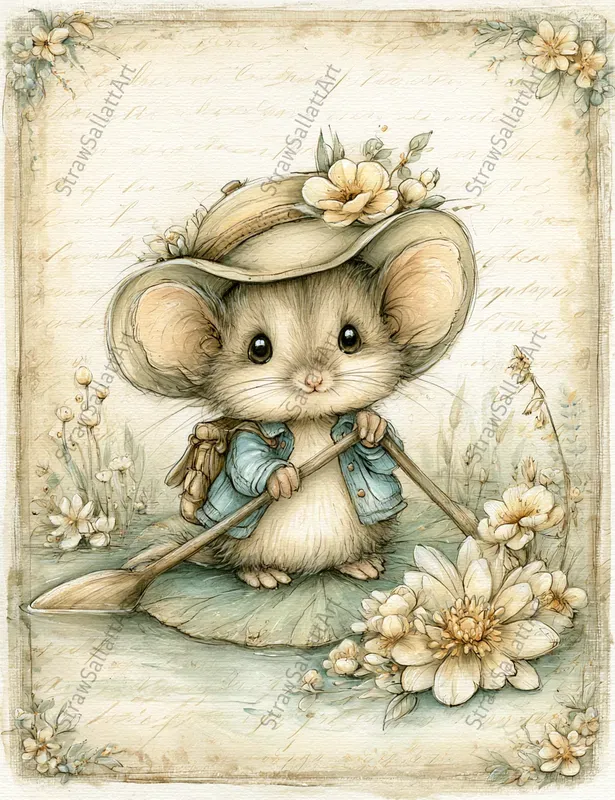 Vintage Kids Storybook Journal Ephemera