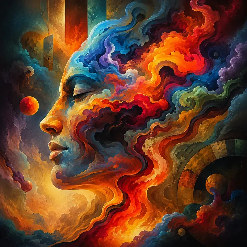 Abstract Vibrant Dream Art