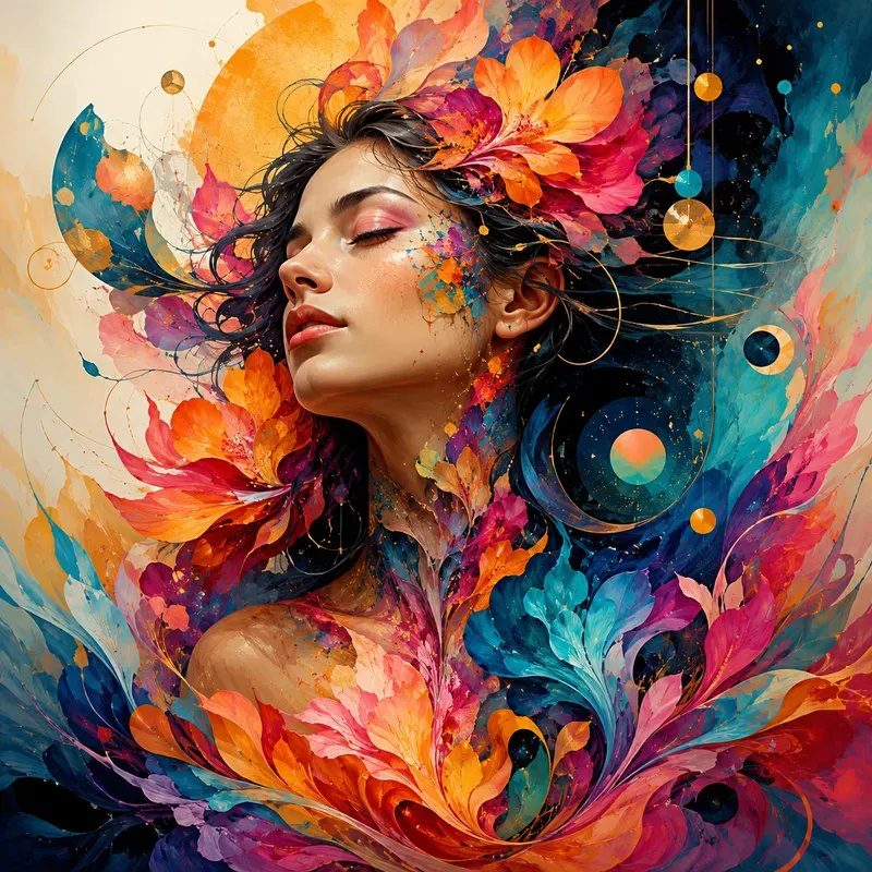 Abstract Vibrant Dream Art
