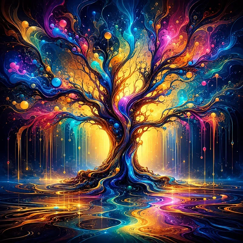 Abstract Vibrant Dream Art