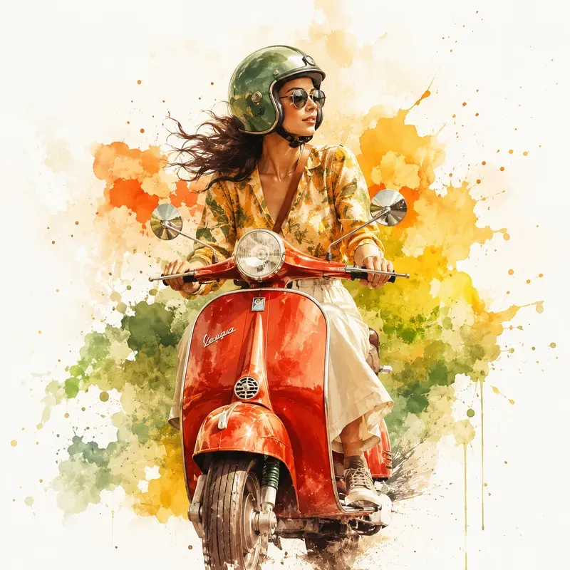 Vibrant Watercolor Splash Art