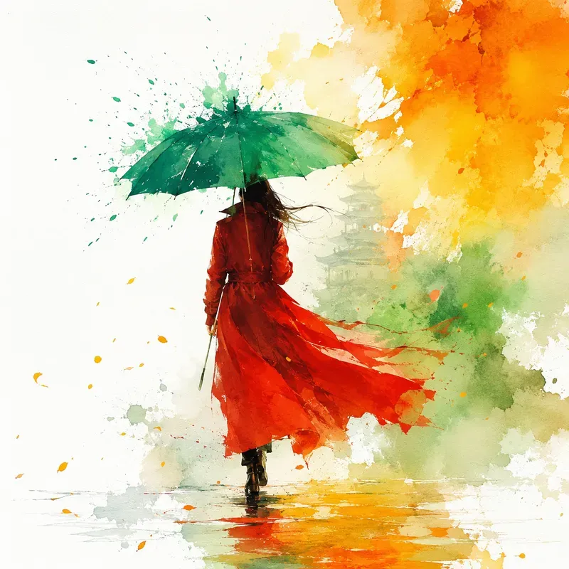 Vibrant Watercolor Splash Art