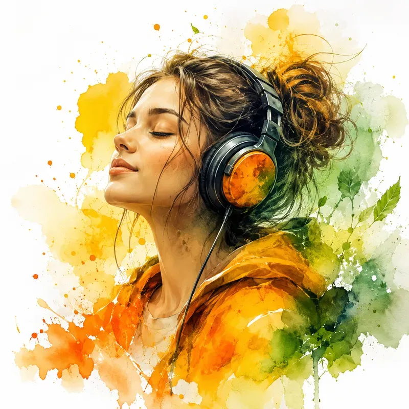 Vibrant Watercolor Splash Art