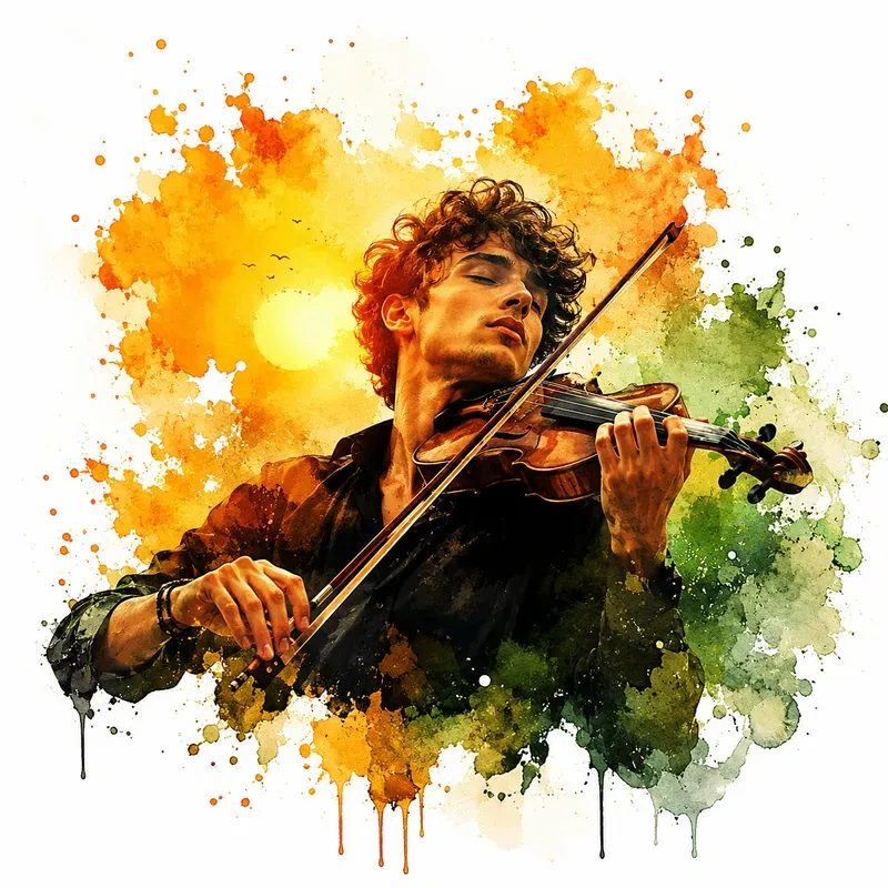 Vibrant Watercolor Splash Art