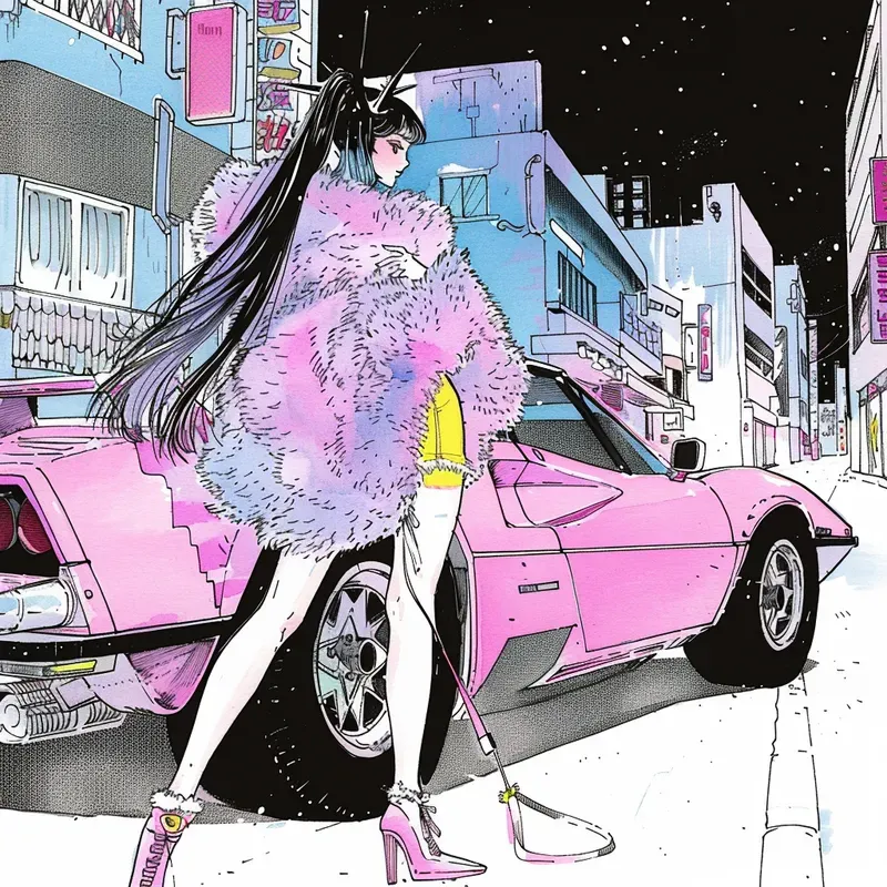 Y2k Urban Aesthetic Teenage Comic Art