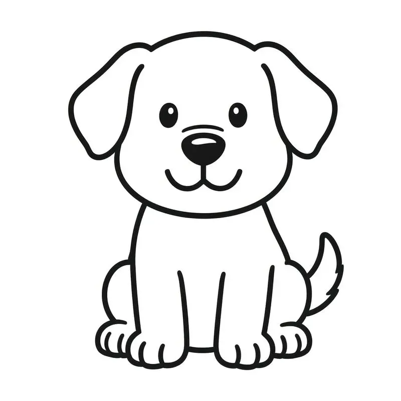 Cute Animal Coloring Pages Outlines