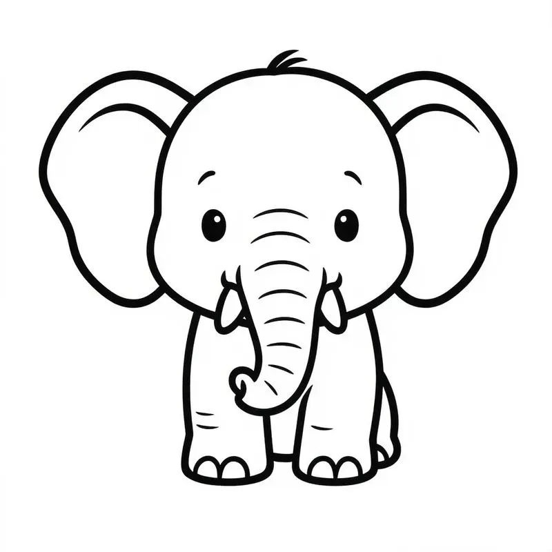 Cute Animal Coloring Pages Outlines